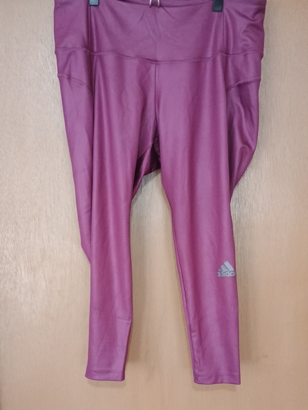 adidas Plum Cropped Athletic Leggings